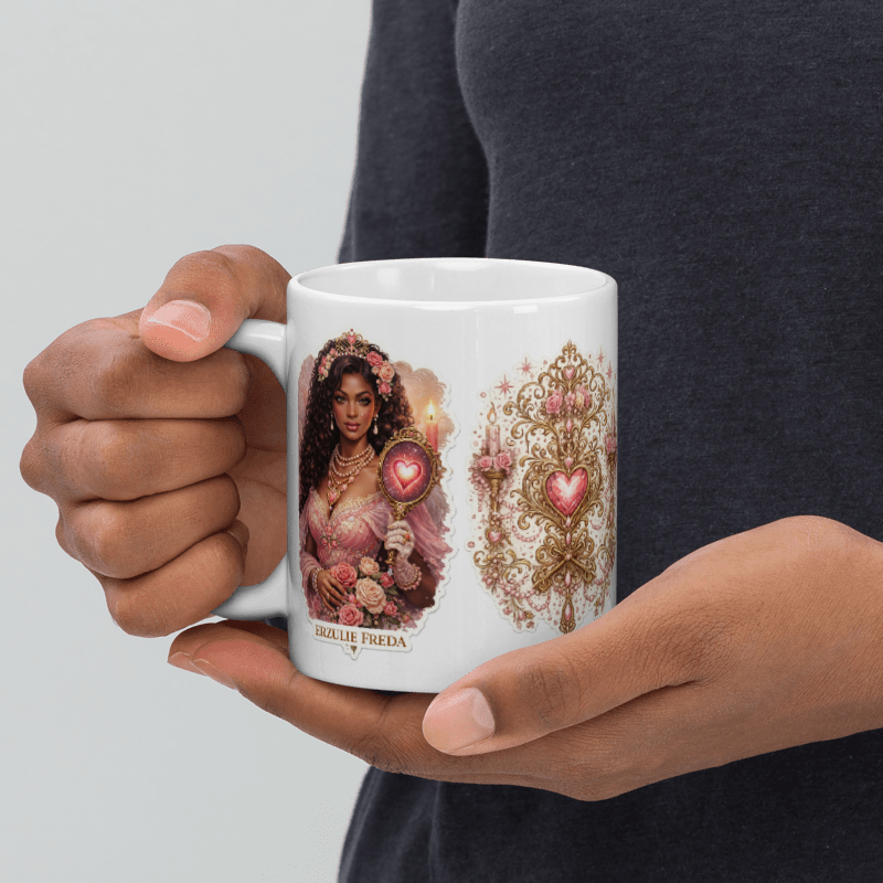 Erzulie Freda Goddess of Love Coffee Mug — Love, Beauty & Divine Feminine Energy Cup