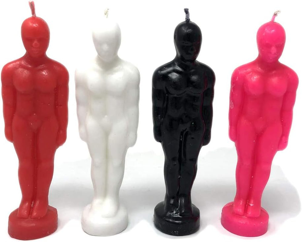 Male Figure Image Candle (Red)
