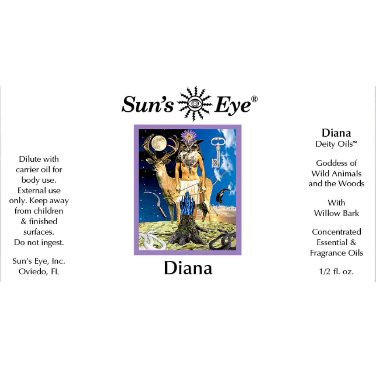 Diana - Goddess Oils - ½ Ounce Bottle