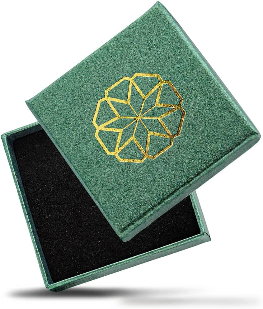 14K Rose Gold Solitaire Diamond Witch'S Knot Wiccan Symbol Pendant Necklace