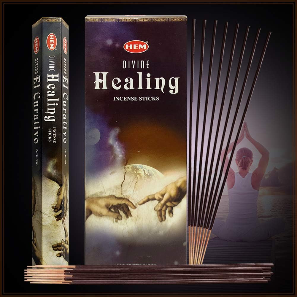 Divine Incense Sticks and Incense Stick Holder Bundle Insence Insense Hem Incense Sticks