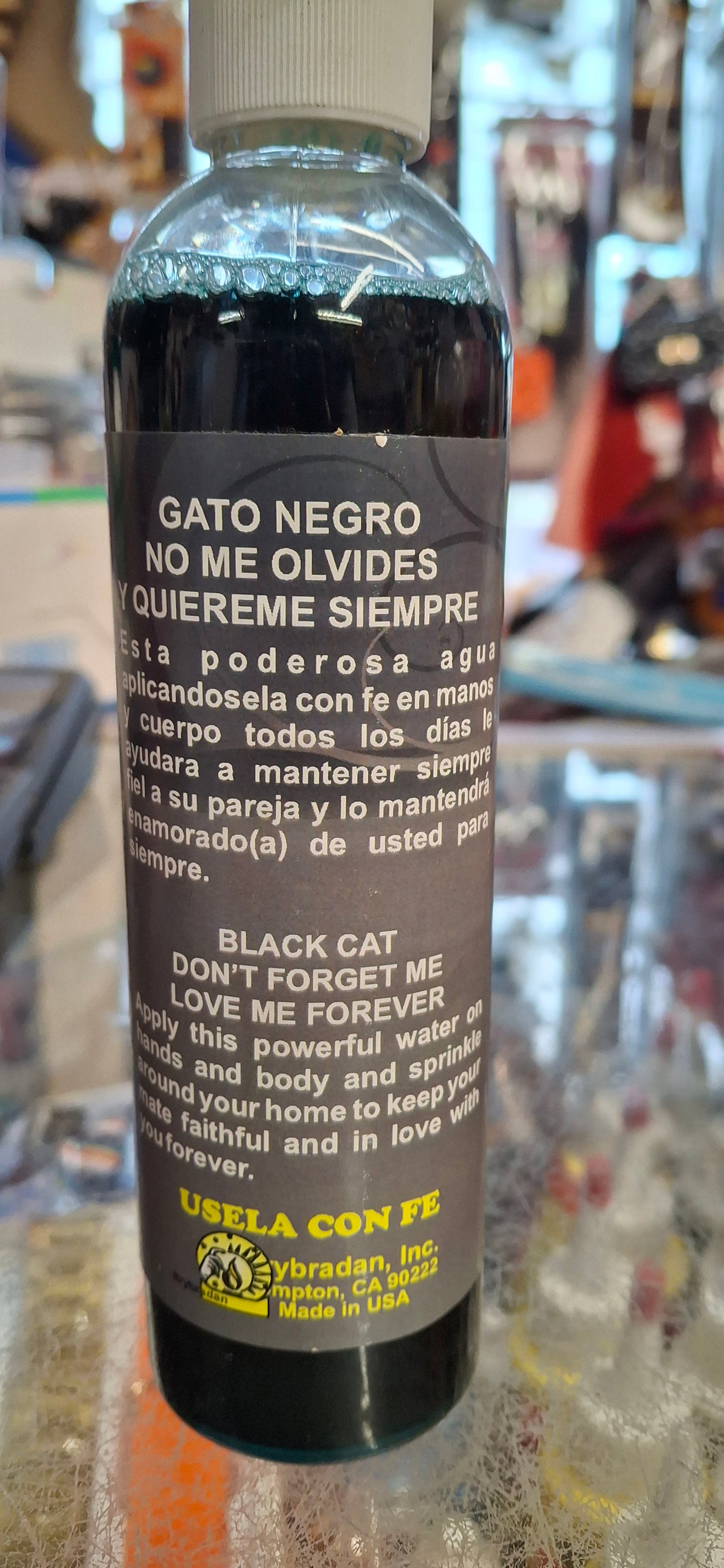 Black Cat Protection Spiritual Water – Gato Negro Agua Espiritual for Love, Loyalty & Powerful Attraction