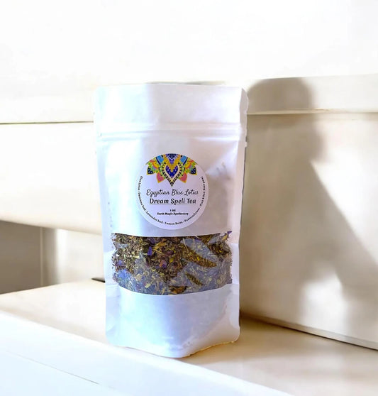 Organic Egyptian Blue Lotus Dream Spell Tea, Lotus Flower Blend, 1/2Oz, 1Oz