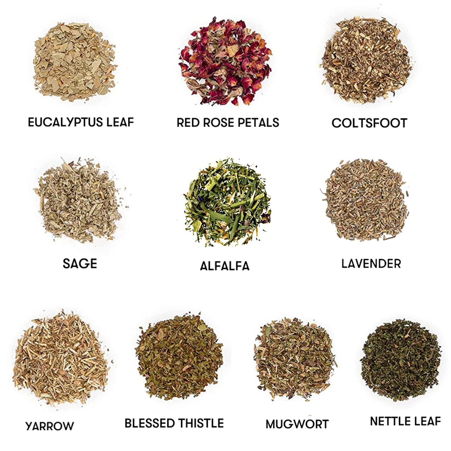 Holy Santo Organic Dried Herbs for Witchcraft Supplies Kit - 10 Witch Herbs for Spells with Crystal Spoon in Beginner Witchcraft Kit - Witchy Gifts, Wiccan Supplies and Tools