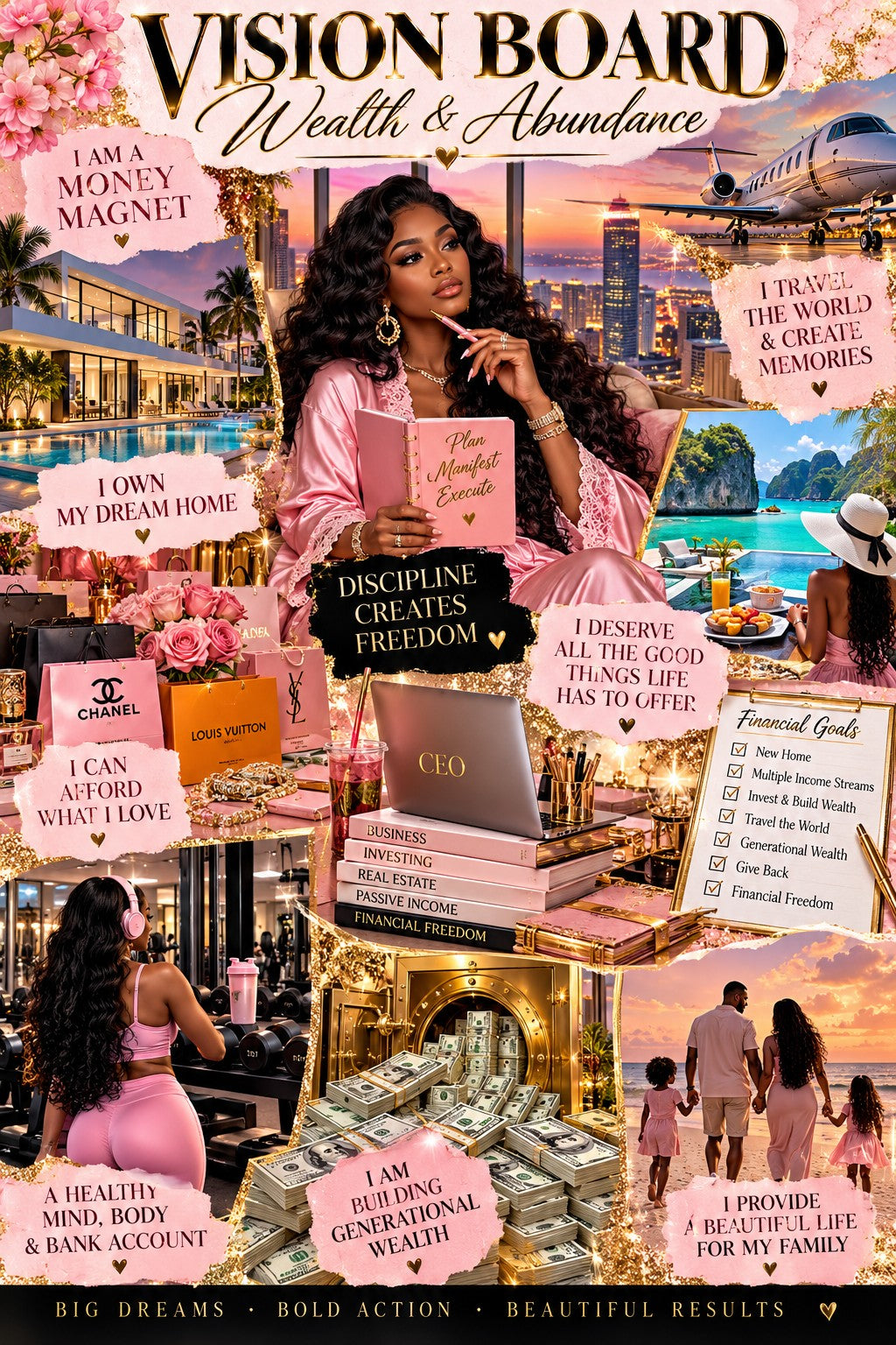 369 Vision Board Journal: Manifest It, Visualize It & Create Your Dream Life ✨ | DIGITAL DOWNLOAD