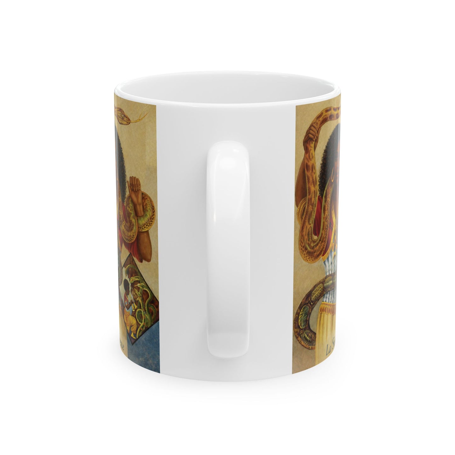 La Sirène Sacred Mug 🐍 | Mami Wata Water Spirit Coffee Cup for Protection, Power & Ancestral Connection Ceramic Mug — Esoteric Occult Coffee Cup (11oz, 15oz)