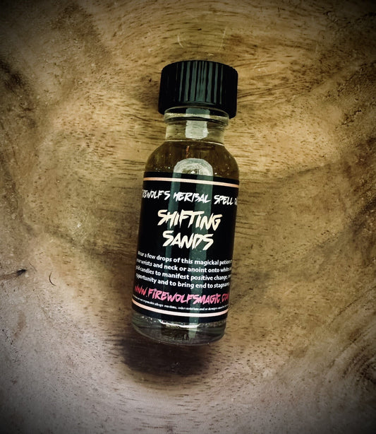 Shifting Sands Magick Ritual Oil - Handmade, Organic, Witchcraft, Wicca, Hoodoo