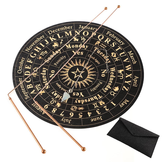 99.99% Copper Dowsing Rods - 2PCS Divining Rods+Dowsing Pendulum + Divination...
