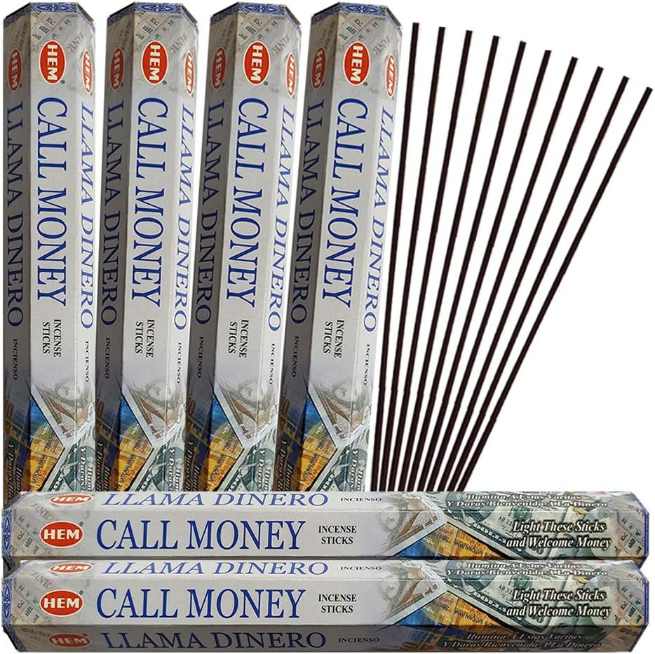 Call Money Incense Sticks and Incense Stick Holder Bundle Insence Insense Hem Incense Sticks