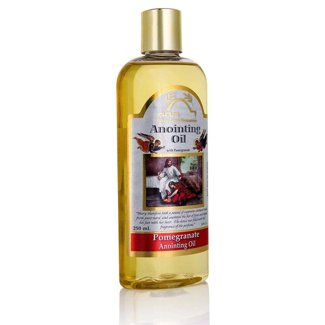 Bible Lands Treasure Anointing Oil for Prayer , Blessing Oil of Gladness | Pomegranate, 250 Ml