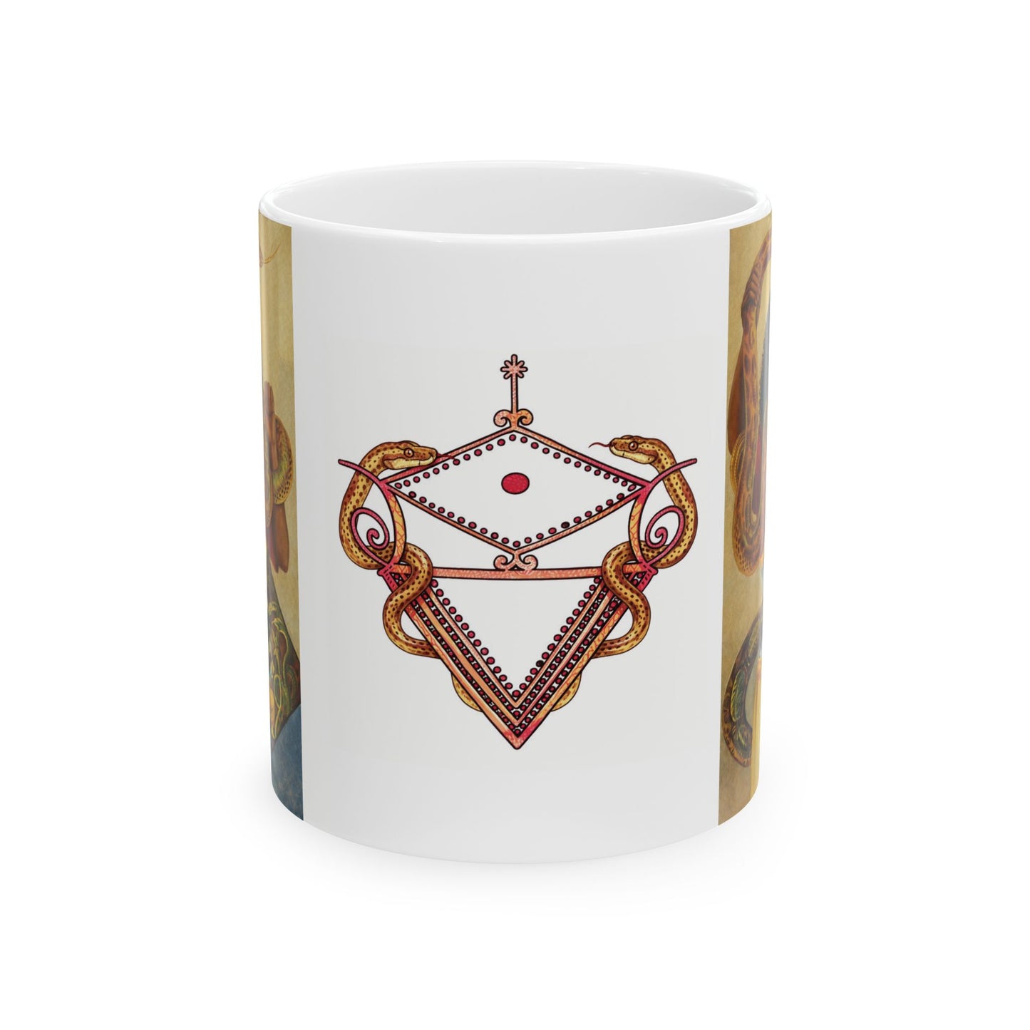 La Sirène Sacred Mug 🐍 | Mami Wata Water Spirit Coffee Cup for Protection, Power & Ancestral Connection Ceramic Mug — Esoteric Occult Coffee Cup (11oz, 15oz)