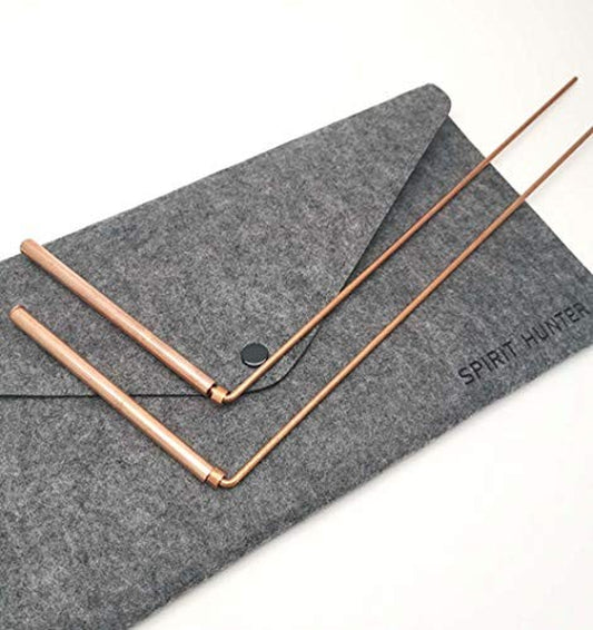 Spirit Hunter 99.9% Copper Dowsing Rod- 2Pcs Divining Rods with Bag -