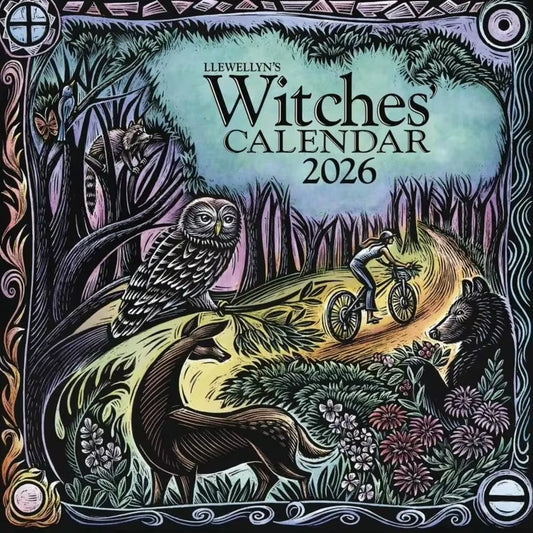 2026 Witches' Calendar - - Almanacs & Datebooks Calendar Hanging Creativepersonality Paper Witch Art Wall Calendar