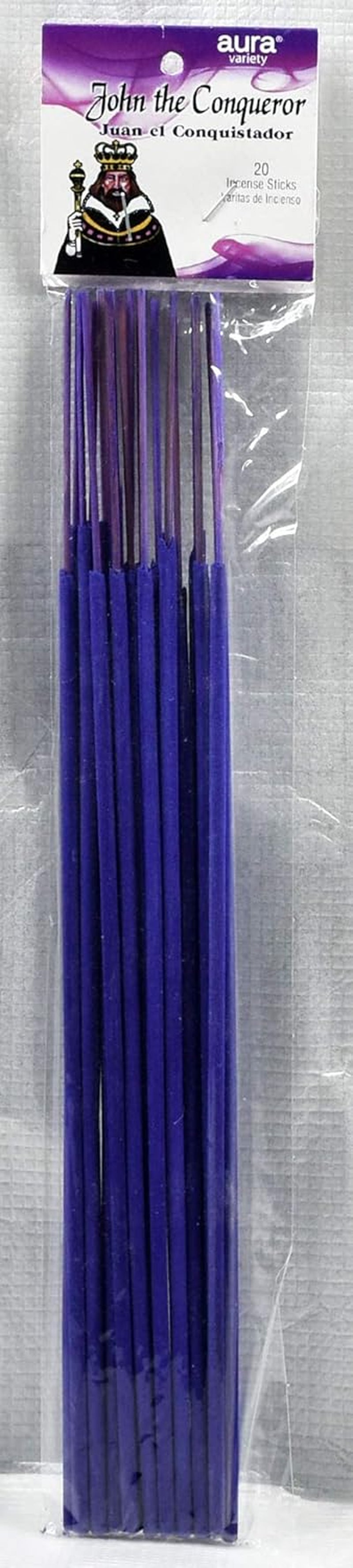 1 Pack John the Conqueror Juan EL Conquistador Incense Sticks 9" Long (20 Sticks per Pack)