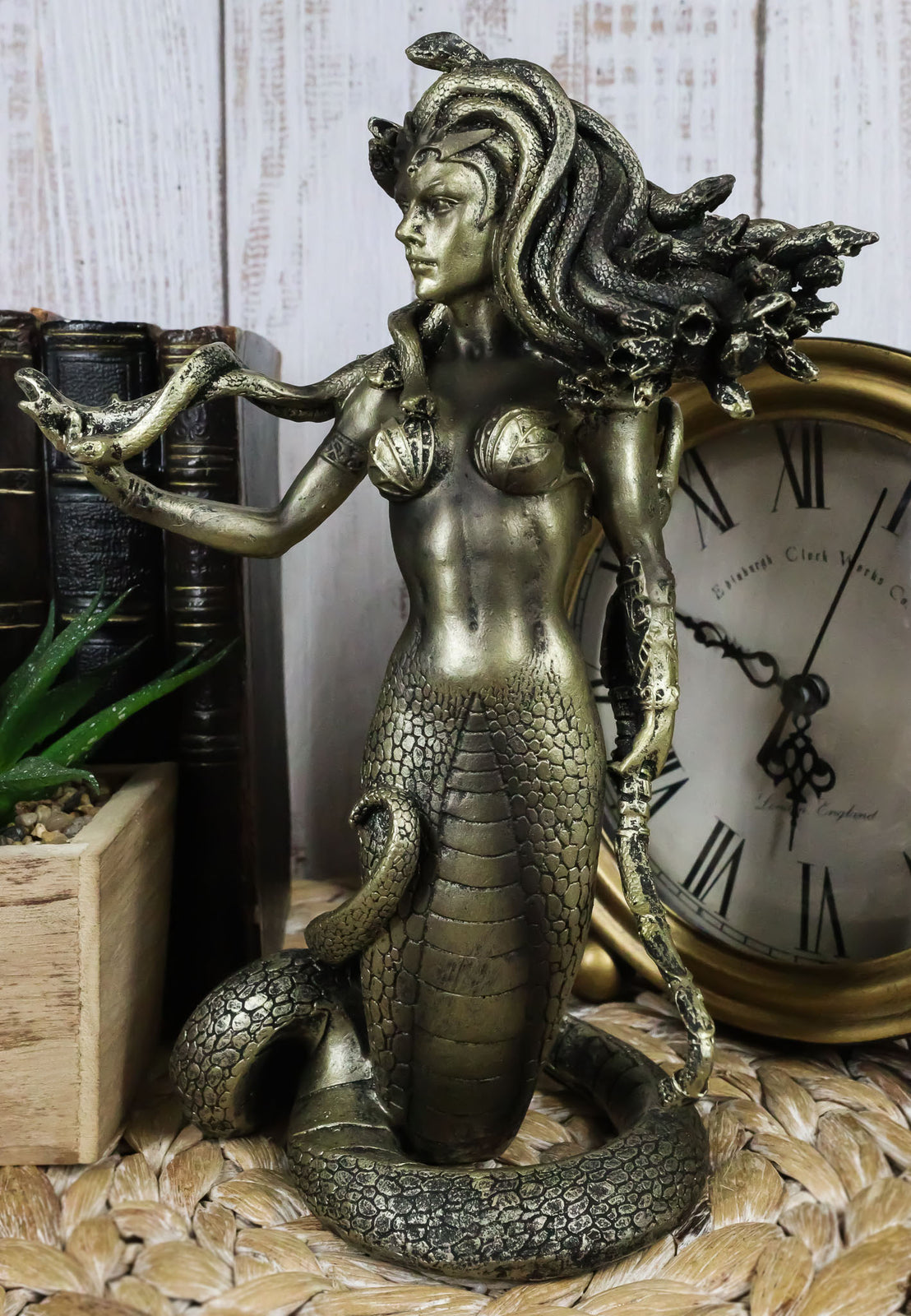 Ebros Greek Mythology the Seductive Spell of Medusa Statue 8" Tall