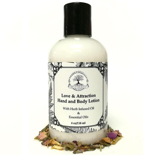 Love & Attraction Hand & Body Lotion 4 Oz | Relationship & Romance Rituals | Wiccan, Pagan, Intentions, Spirituality, Magick