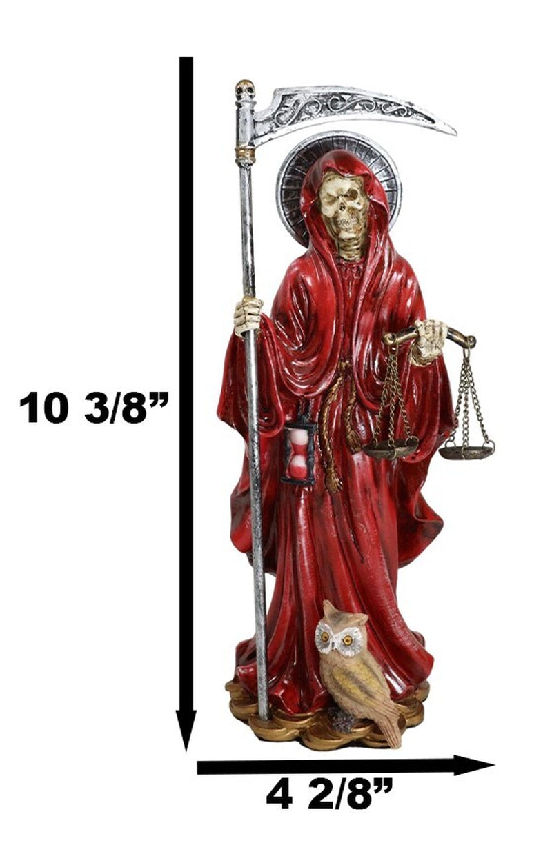 Ebros Red Robe Holy Death Santa Muerte Day of the Dead Figurine Symbol of Love
