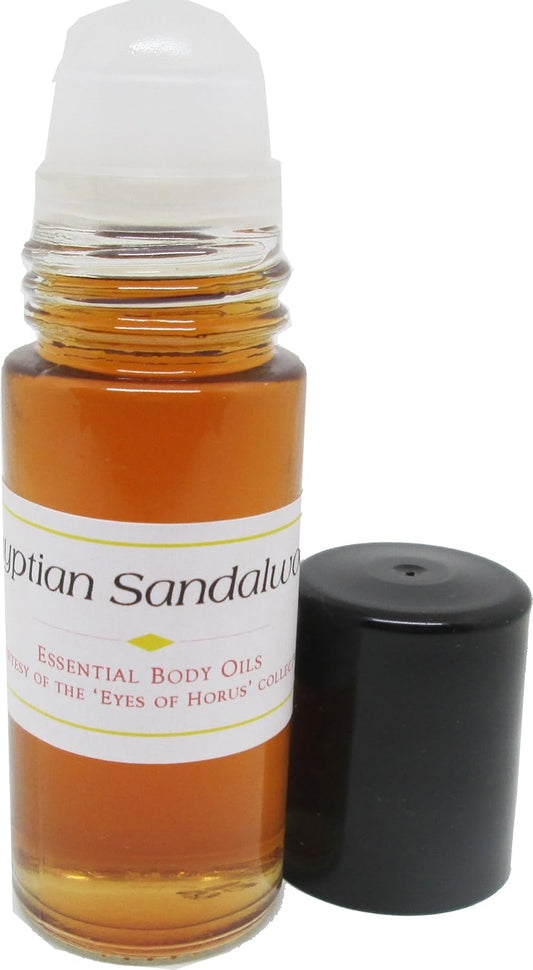 Sandalwood: Egyptian Scented Body Oil Fragrance [Roll-On - Brown - 1 Oz.] - ID#146864