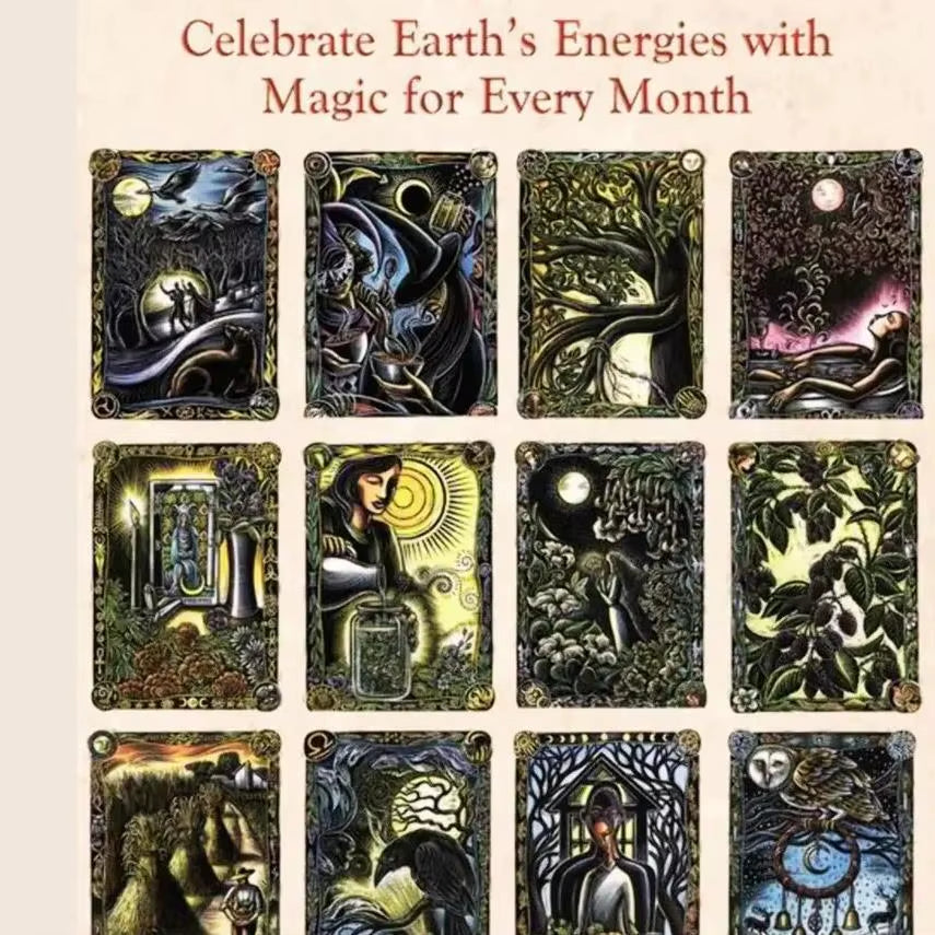 2026 Witches' Calendar - - Almanacs & Datebooks Calendar Hanging Creativepersonality Paper Witch Art Wall Calendar