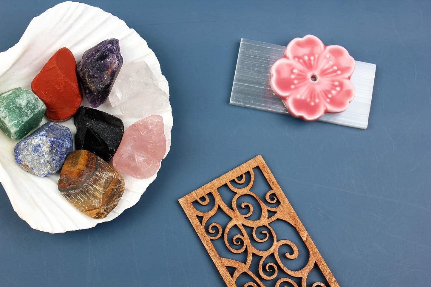 Chakra Stones Set -Reiki Healing Crystals for Healing, Meditation, Chakra Balance or Ritual (Rough*8 Pcs+2Pcs)