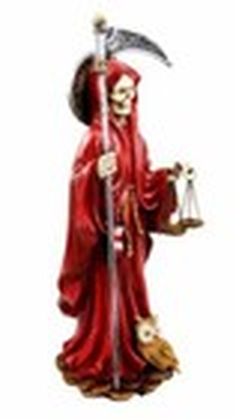 Ebros Red Robe Holy Death Santa Muerte Day of the Dead Figurine Symbol of Love