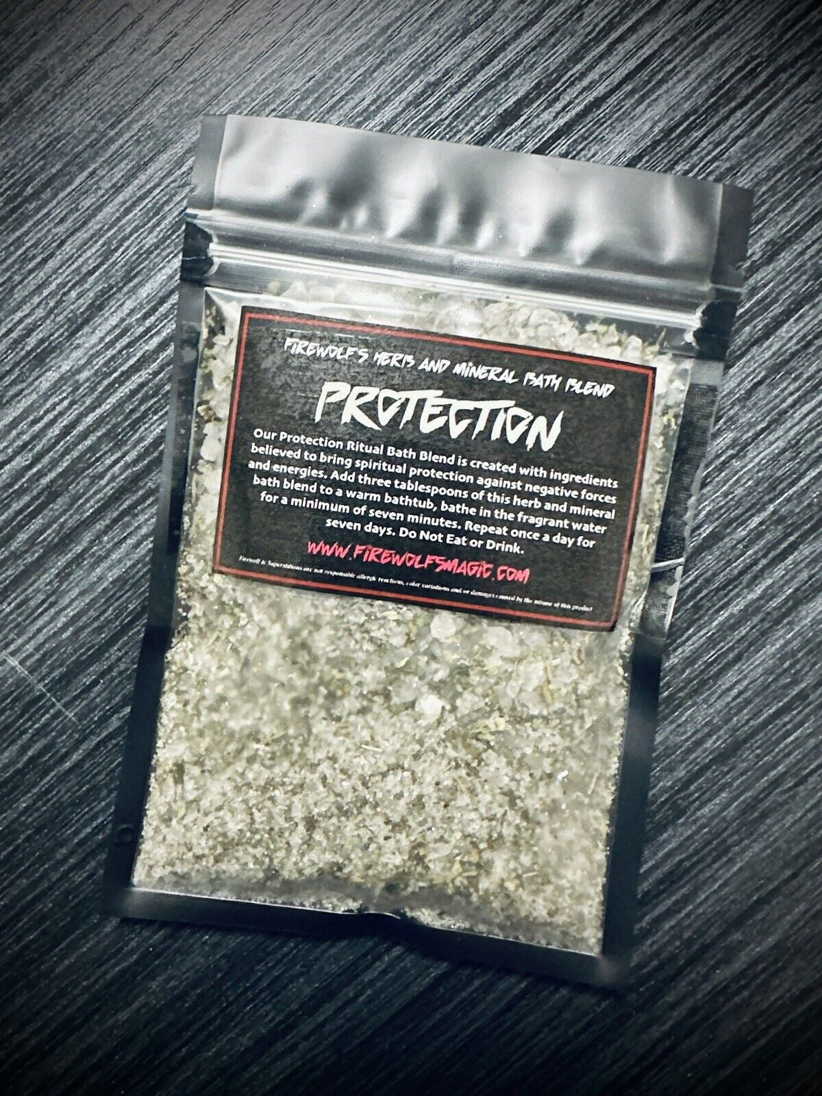 Protection Herb & Mineral Bath Handmade - Organic, Wicca, Witchcraft, Hoodoo