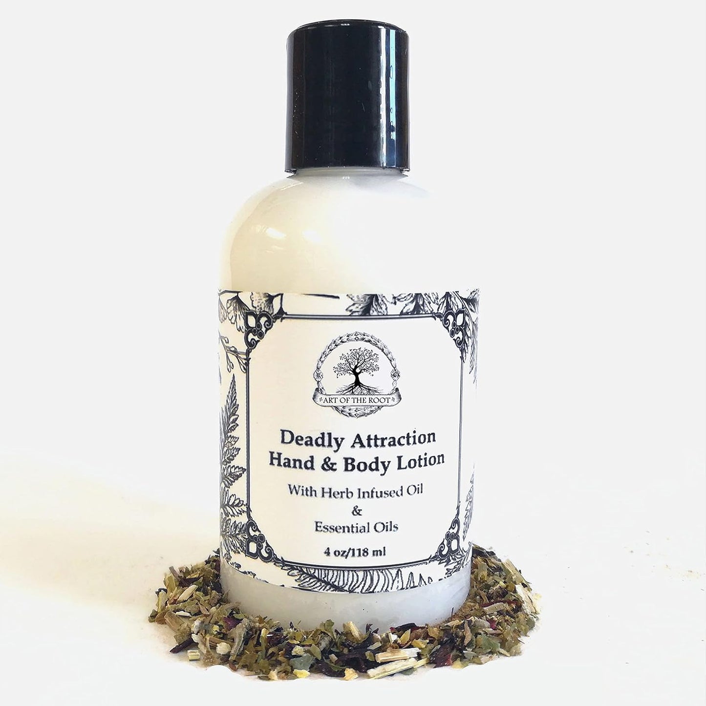 Deadly Attraction Hand & Body Lotion | 4 OZ with Infused Oils | Seduction, Attraction, Love & Rituals | Wiccan, Pagan, Magick