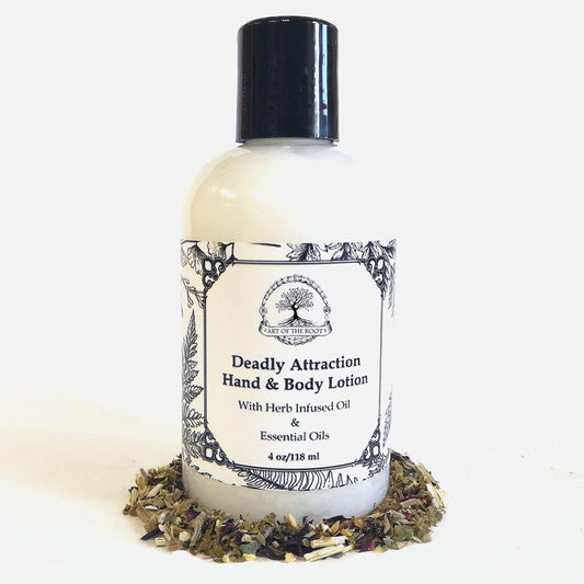 Deadly Attraction Hand & Body Lotion | 4 OZ with Infused Oils | Seduction, Attraction, Love & Rituals | Wiccan, Pagan, Magick