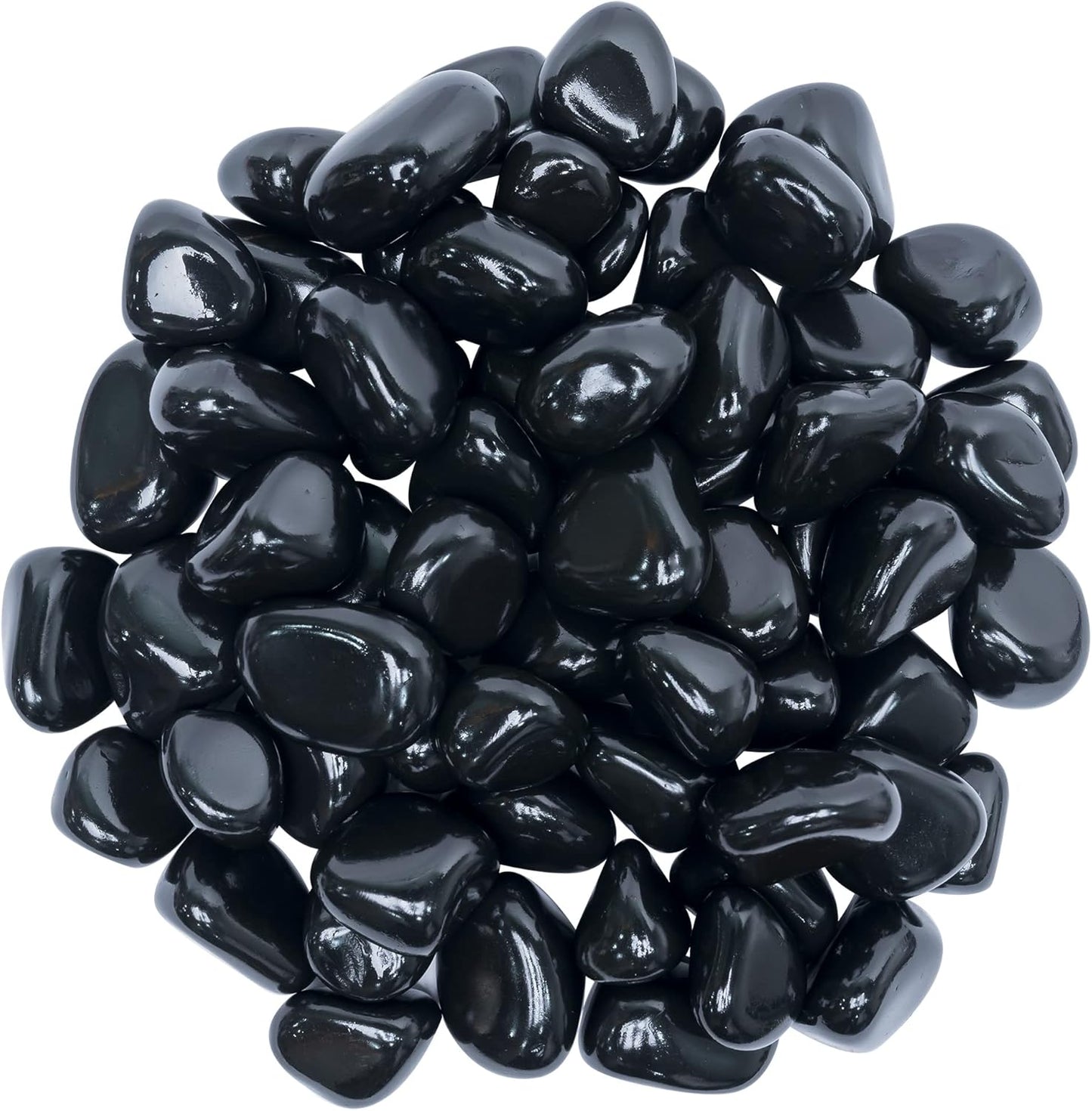 1Lb Black Tourmaline Tumbled | Polished Crystals Healing | Natural Stones | Feng Shui | Chakra Balancing | Good Luck | Reiki Gift | Home Decor