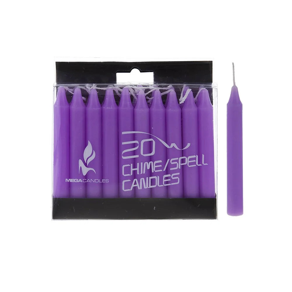 - Unscented 4 Inch Mini Chime Ritual Spell Taper Candles - Set of 20