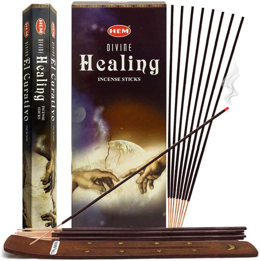 Divine Incense Sticks and Incense Stick Holder Bundle Insence Insense Hem Incense Sticks