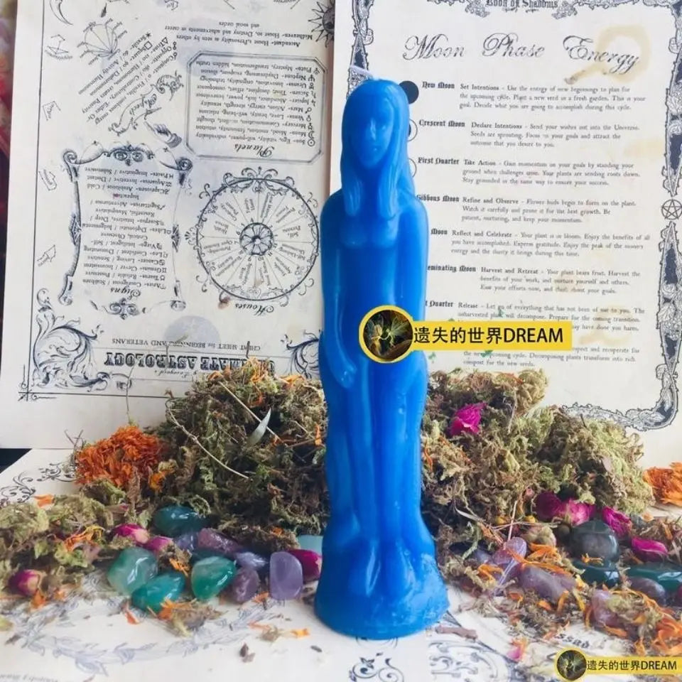 1 Black  Figure Candle Ritual Female Male Figure Hoodoo Candles for Spells