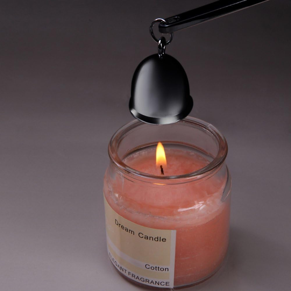 Ericx Light 3 in 1 Candle Accessory Set, Candle Wick Trimmer, Candle Wick Dipper, Candle Snuffer,Black