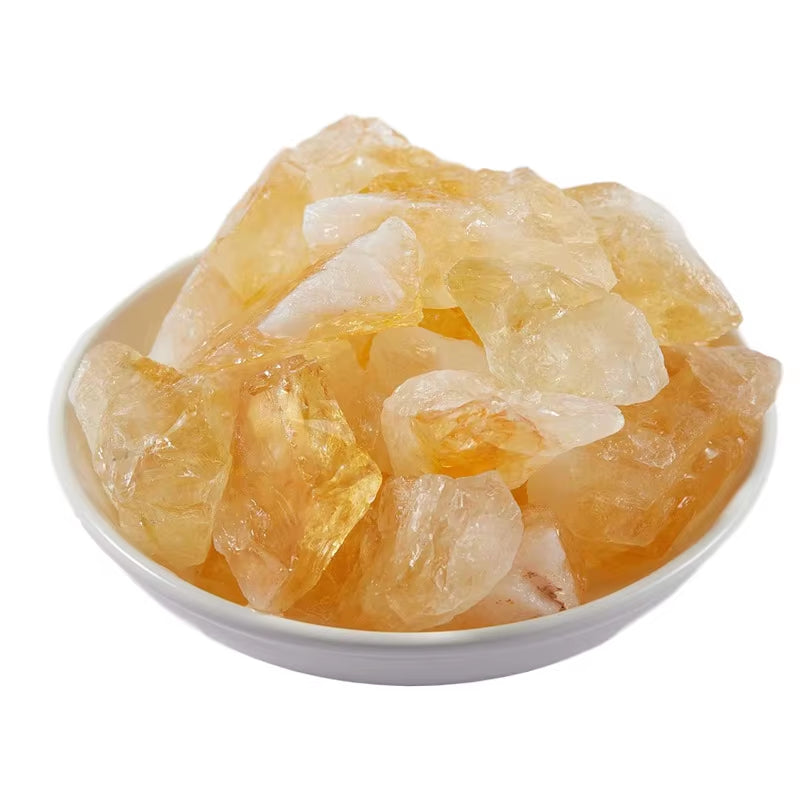 Decor Stone Natural Raw Citrine Healing Crystals Citrine Rough Stone Mineral Specimen Collection Home Decoration and DIY Gifts