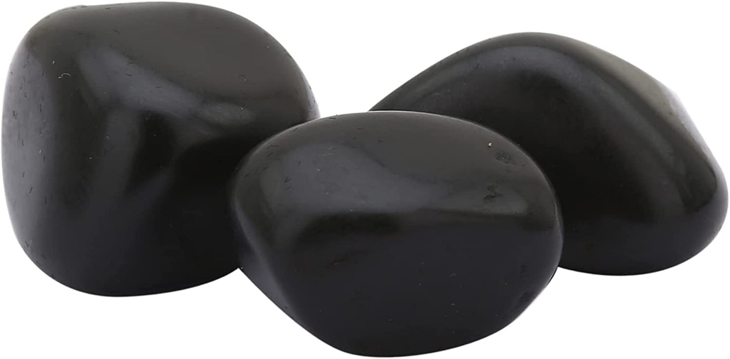  Healing Stones - Healing Crystals for Beginners- Healing Stones Tumbled Crystals for Witchcraft (3, Black Onyx)