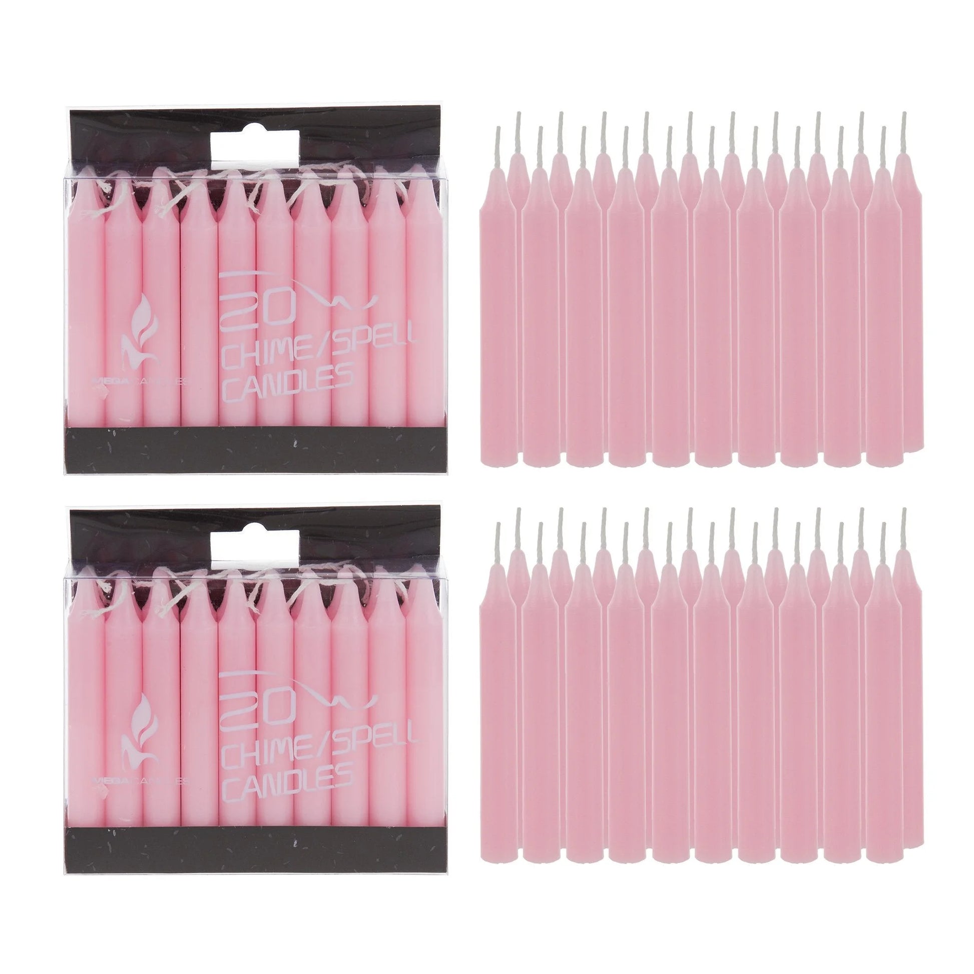 - Unscented 4 Inch Mini Chime Ritual Spell Taper Candles - Set of 20