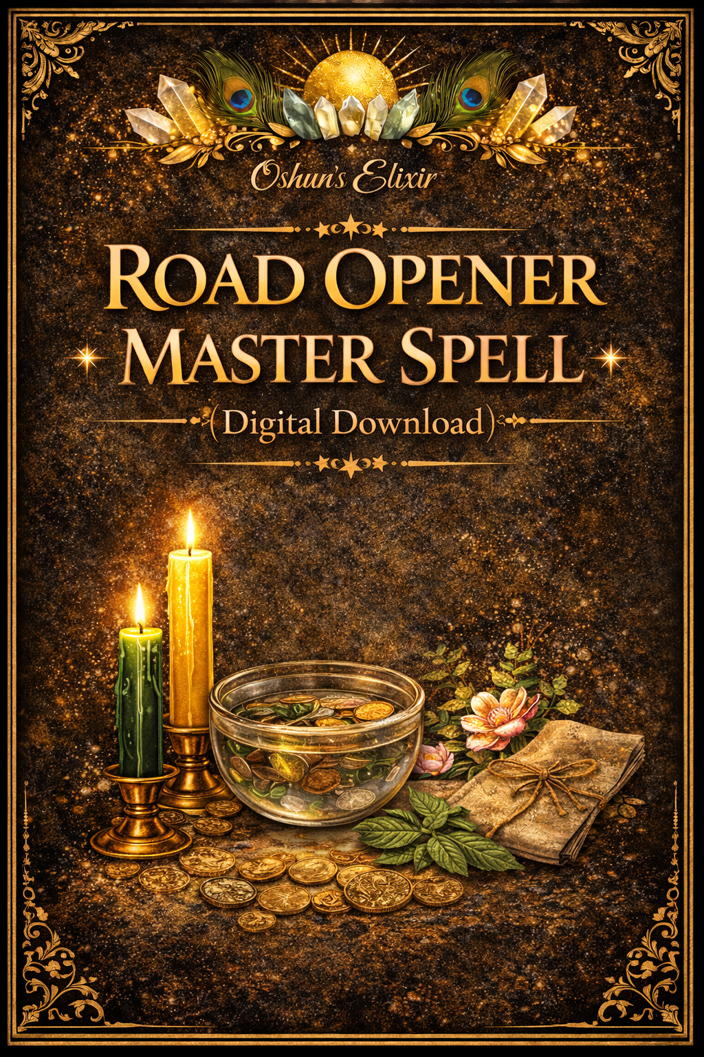 Road Opener Master Spell Digital Download | Remove Blockages, Attract Prosperity, Open Paths to Money, Love & Success Ritual Guide PDF