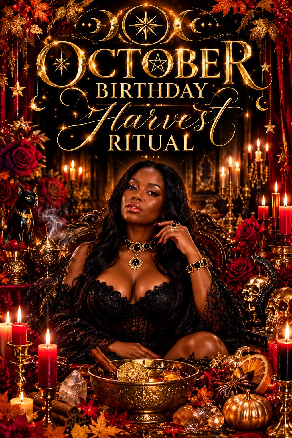 October Birthday Harvest Ritual 🍂✨ | Birthday Abundance, Protection & New Beginnings Spell | 4-Page Digital Download