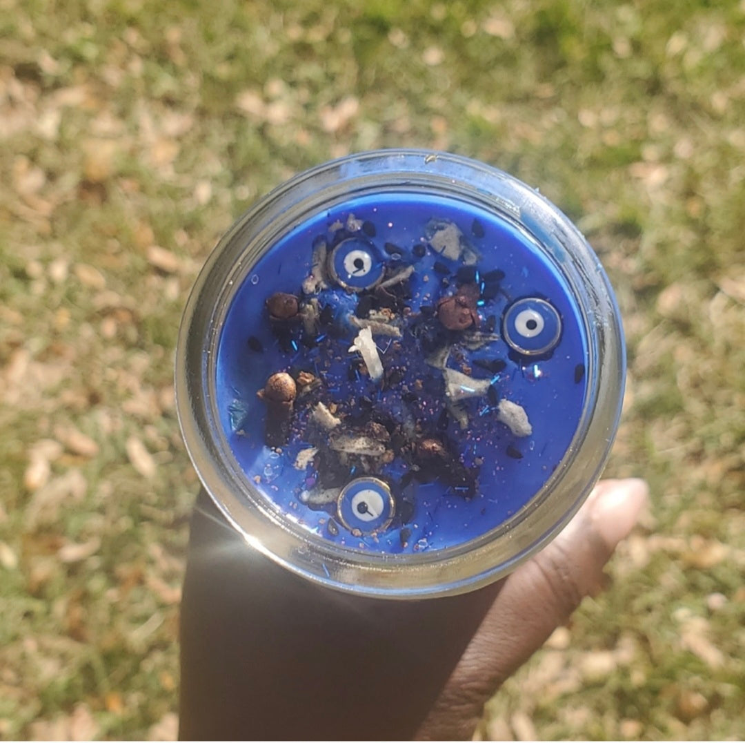 7 day money blocked  evil eye candle