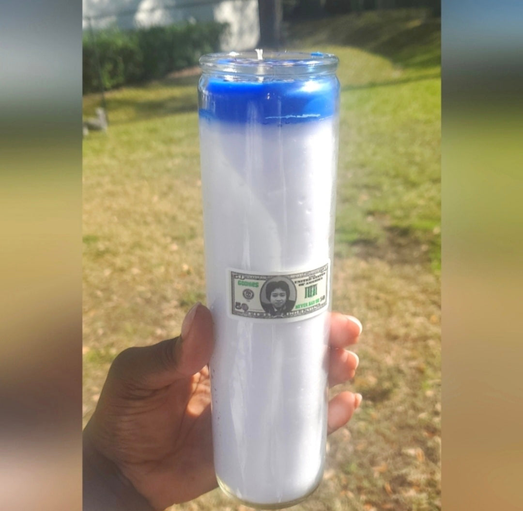 7 day money blocked  evil eye candle