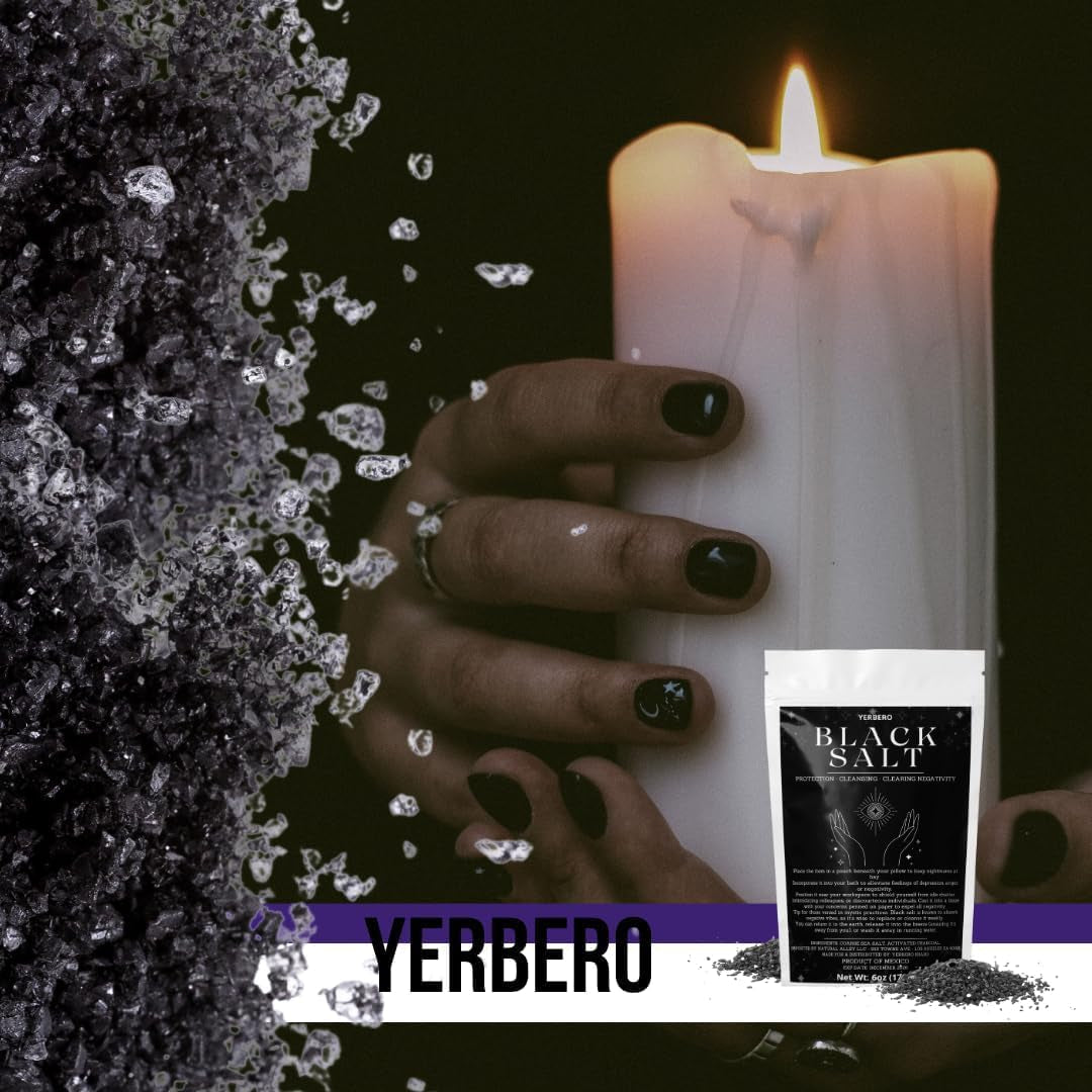 - Black Salt for Protection 2Oz (56G) - Sal Negra - Essential Wiccan & Witchcraft Supplies for Rituals, Spells, and Purification - Premium Sal Negra for Brujeria, Spiritual Cleansing.