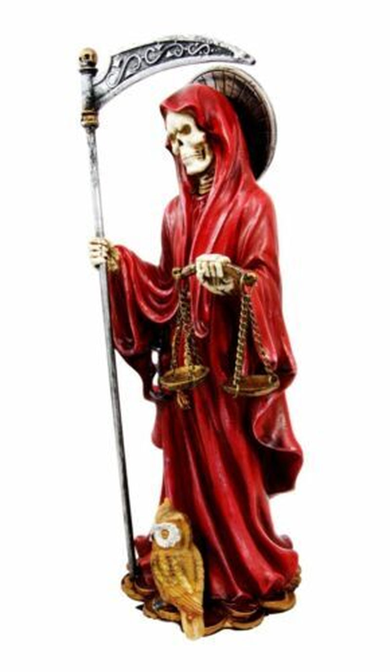 Ebros Red Robe Holy Death Santa Muerte Day of the Dead Figurine Symbol of Love