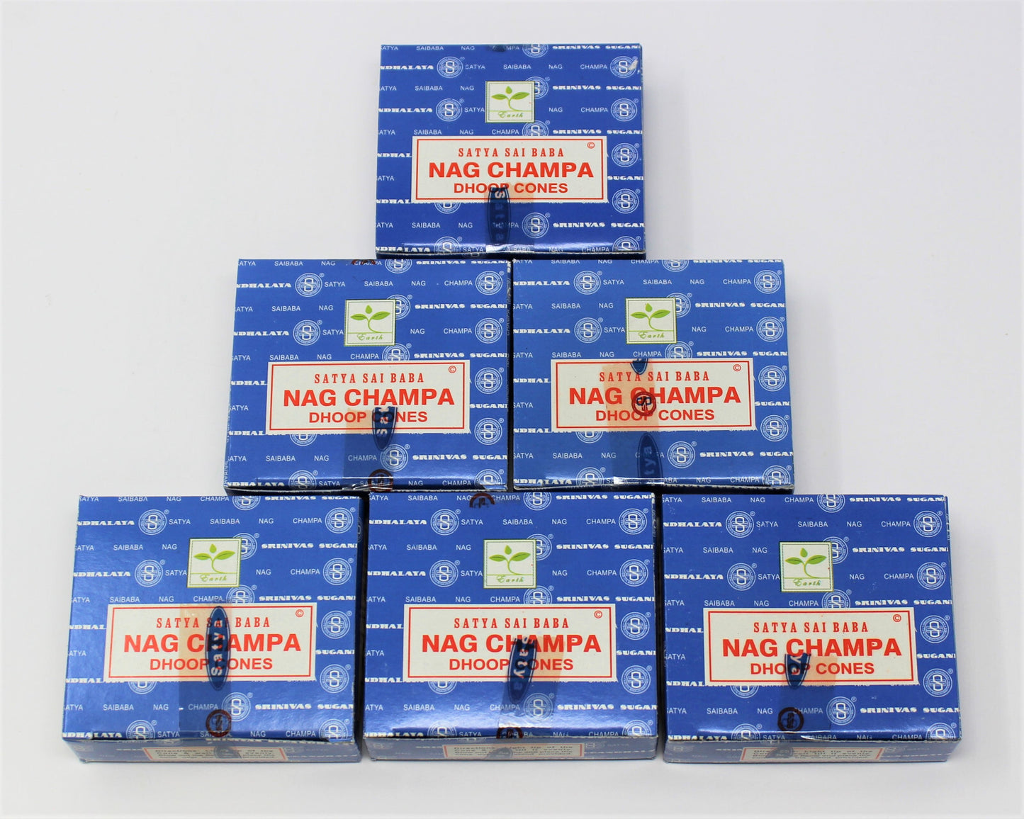 NAG CHAMPA Original Incense Cones Bulk 6 X 12 (72) Wholesale Lot Satya Sai Baba