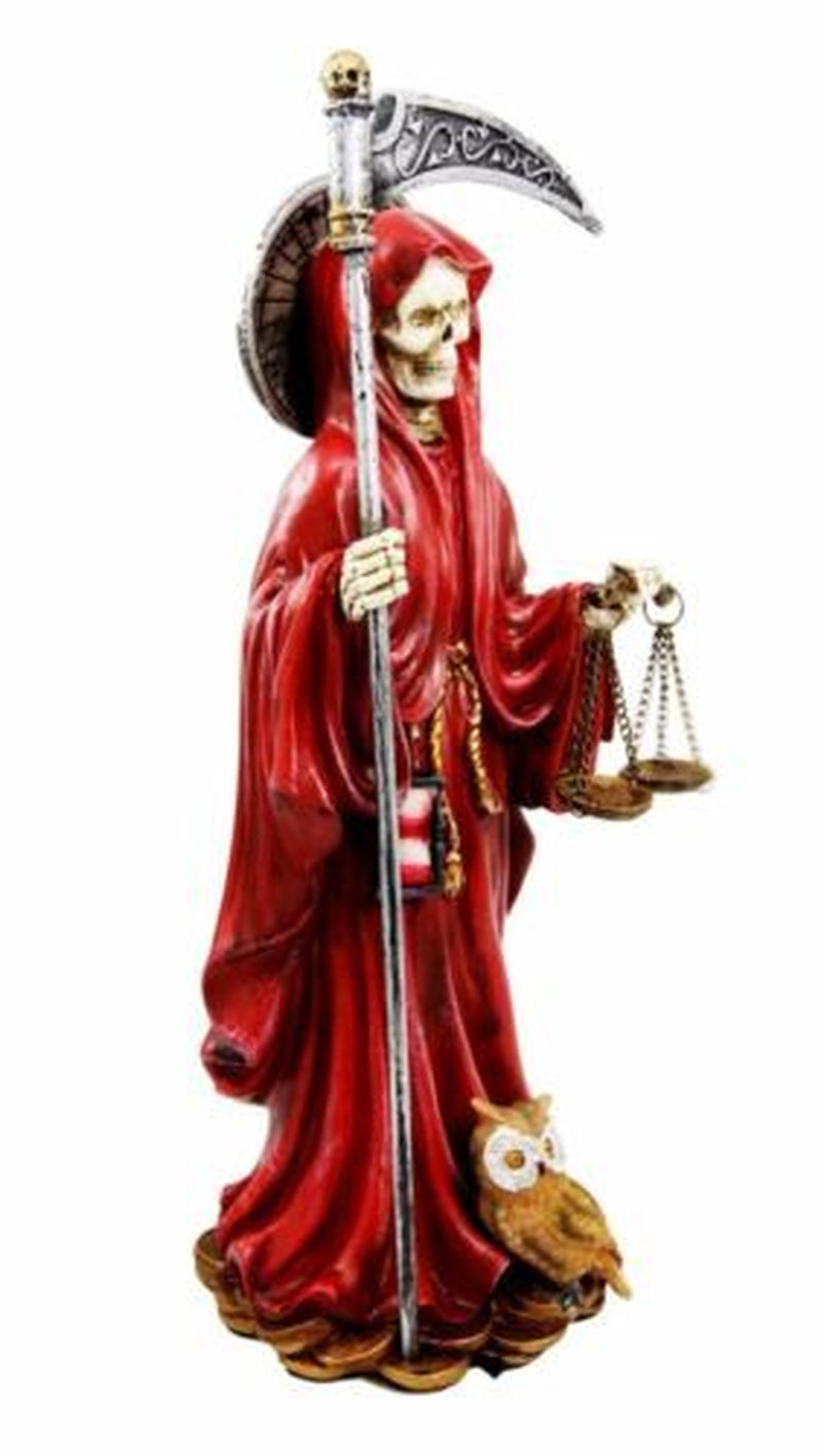 Ebros Red Robe Holy Death Santa Muerte Day of the Dead Figurine Symbol of Love