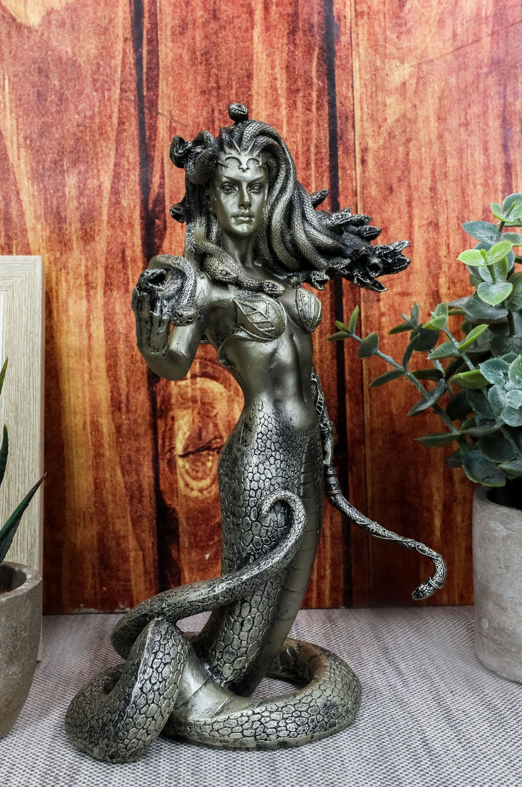 Ebros Greek Mythology the Seductive Spell of Medusa Statue 8" Tall