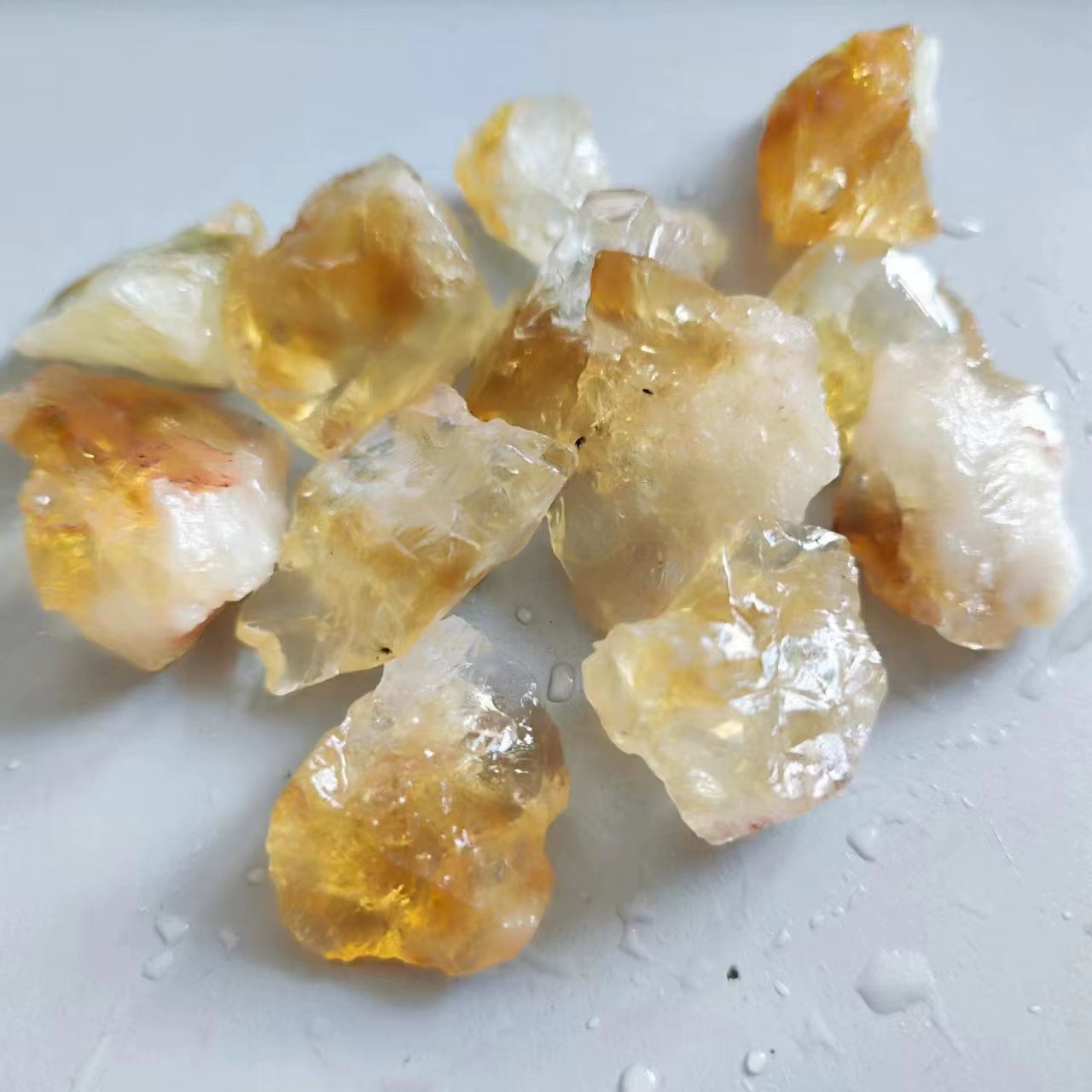 Decor Stone Natural Raw Citrine Healing Crystals Citrine Rough Stone Mineral Specimen Collection Home Decoration and DIY Gifts