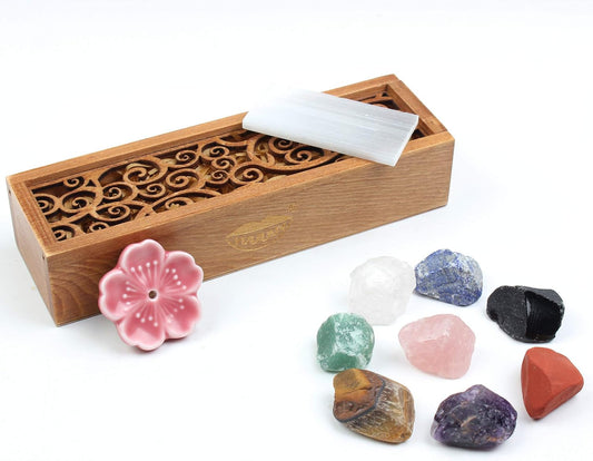 Chakra Stones Set -Reiki Healing Crystals for Healing, Meditation, Chakra Balance or Ritual (Rough*8 Pcs+2Pcs)