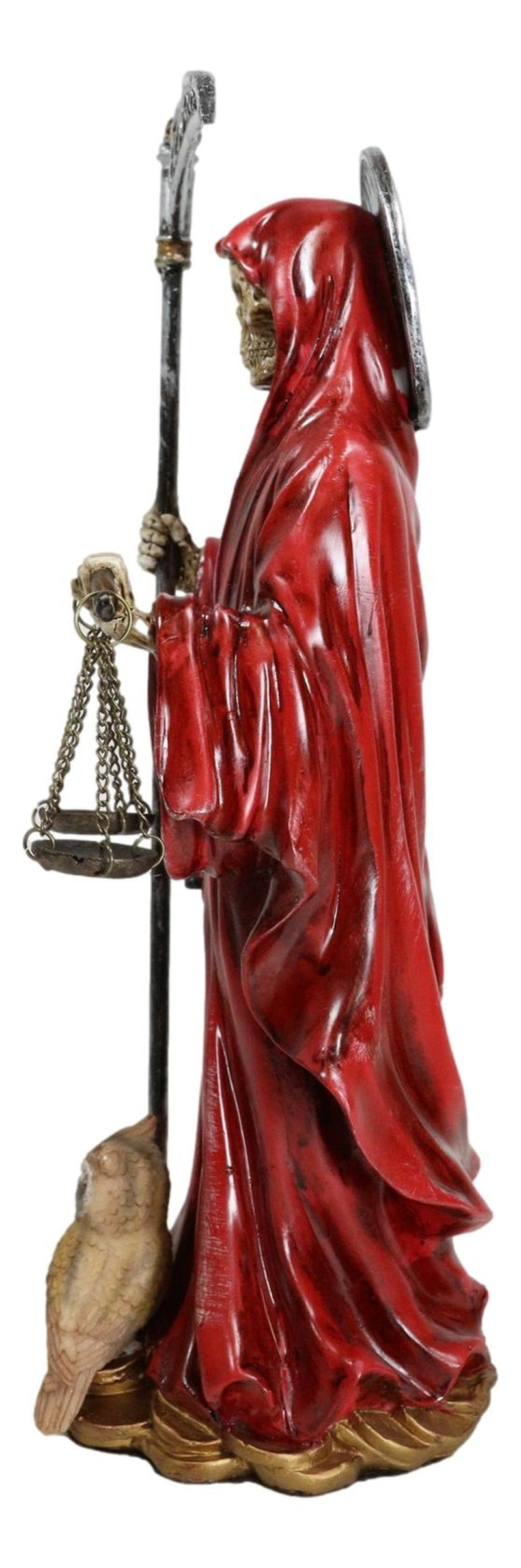 Ebros Red Robe Holy Death Santa Muerte Day of the Dead Figurine Symbol of Love