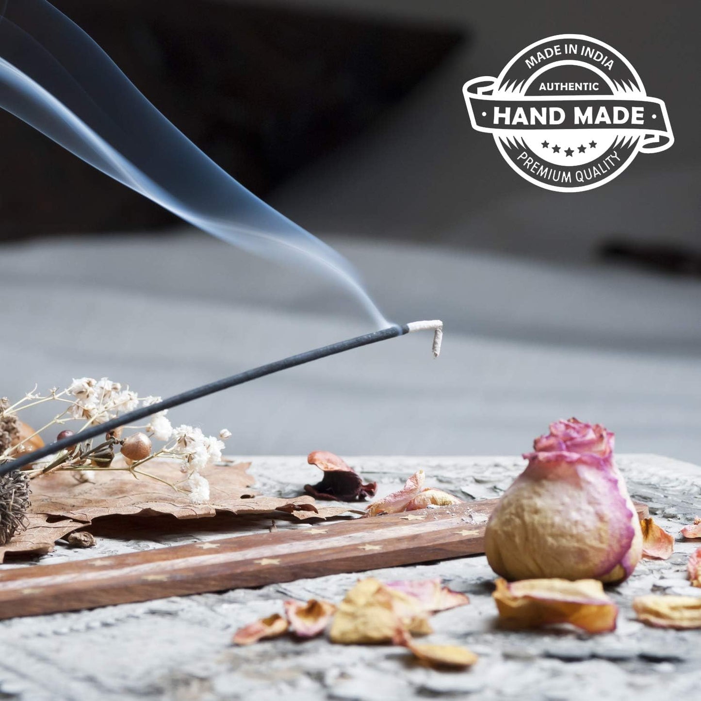 Karma Scents Premium Incense Sticks Starter Pack - 20 Sticks with a Holder in Each Box (Vanilla)