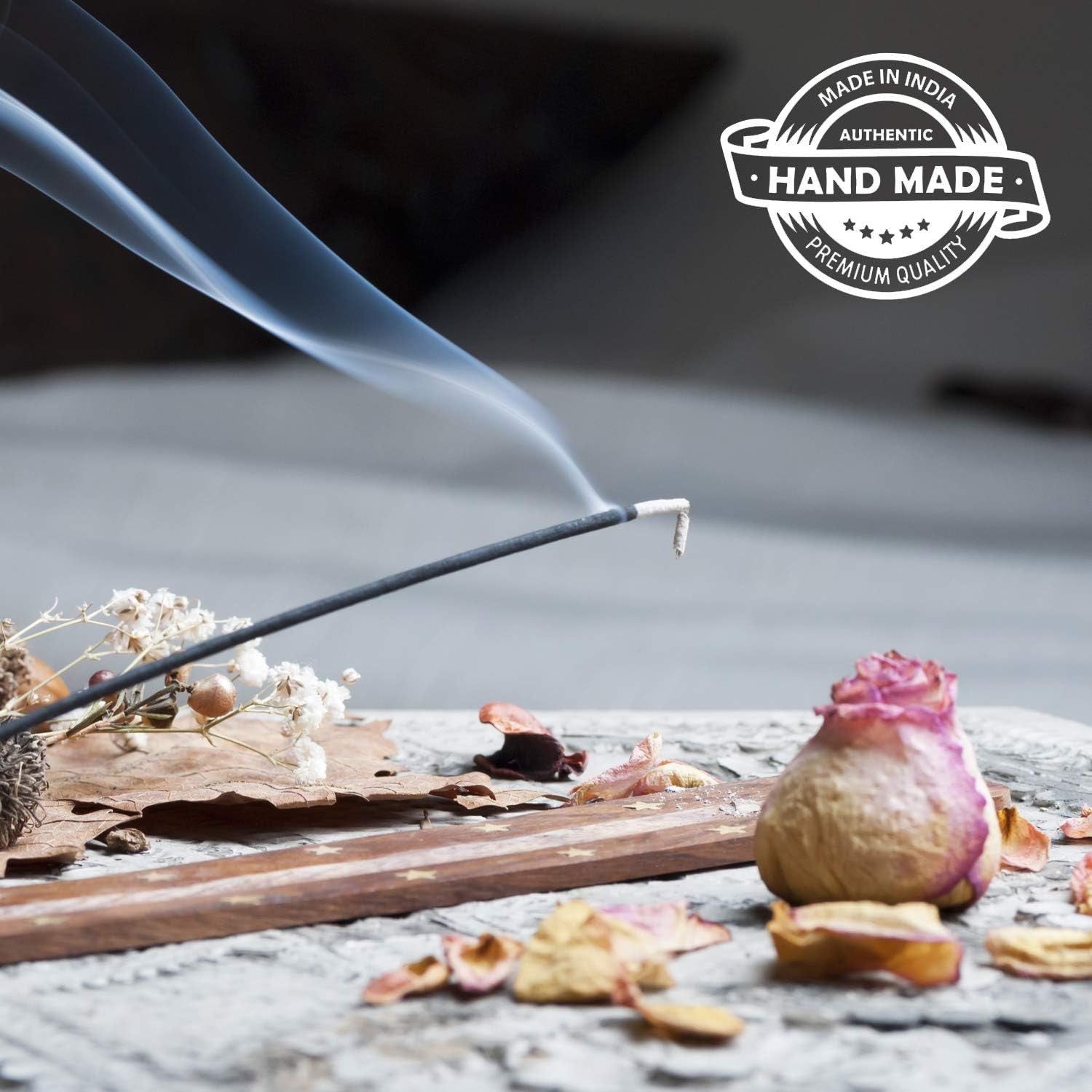 Karma Scents Premium Incense Sticks Starter Pack - 20 Sticks with a Holder in Each Box (Vanilla)